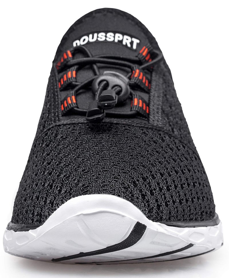 DOUSSPRT Women's Water Shoes Quick Drying Sports Aqua Shoes Black Size 8 - Image 3